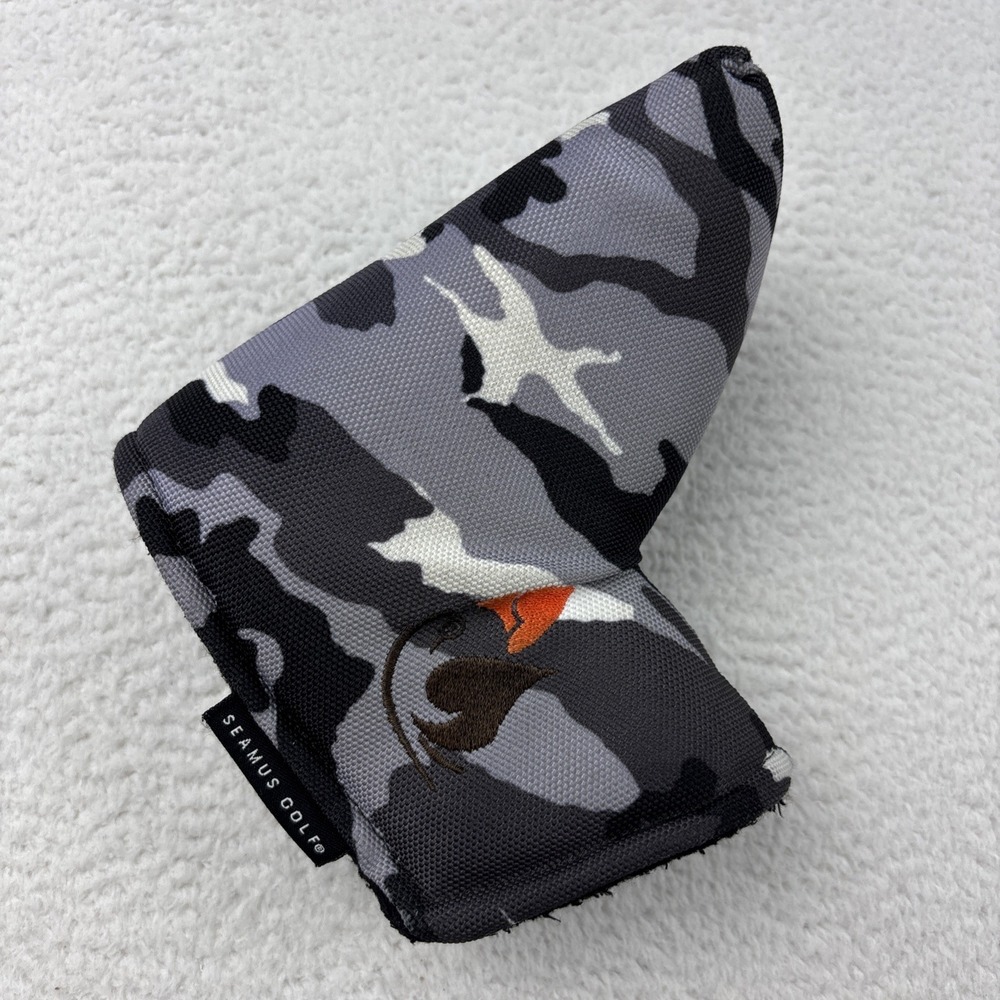 SEAMUS GOLF Blade Putter Cover Cordura Snowtrooper Camo Fleece Lined Made In USA